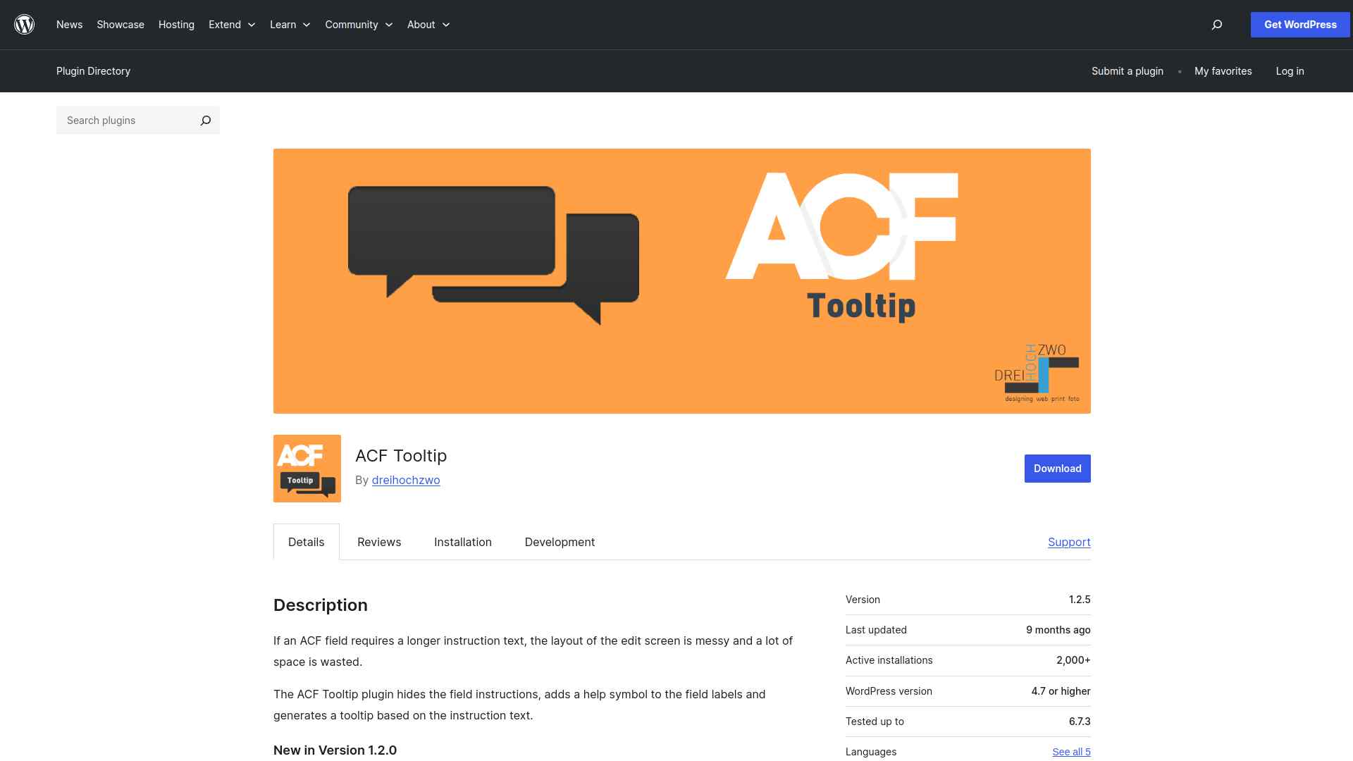 ACF Tooltip image