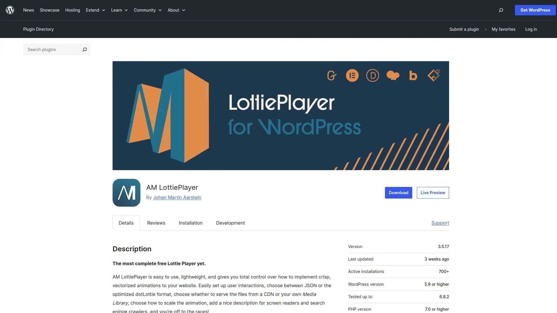 5 Best LottieFiles Plugins for WordPress Compared 10 AM LottiePlayer image