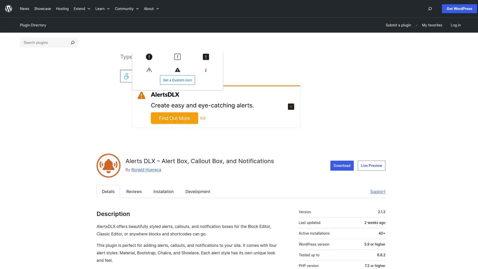 5 Best Message Box Plugins for WordPress Compared 8 Alerts DLX