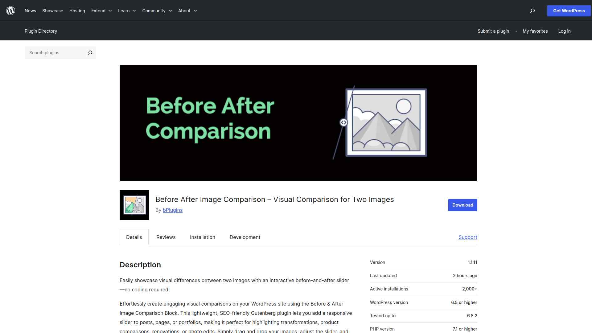 Before After Image Comparison image