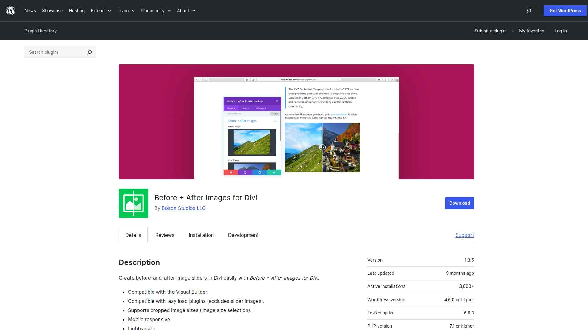 Before After Images for Divi