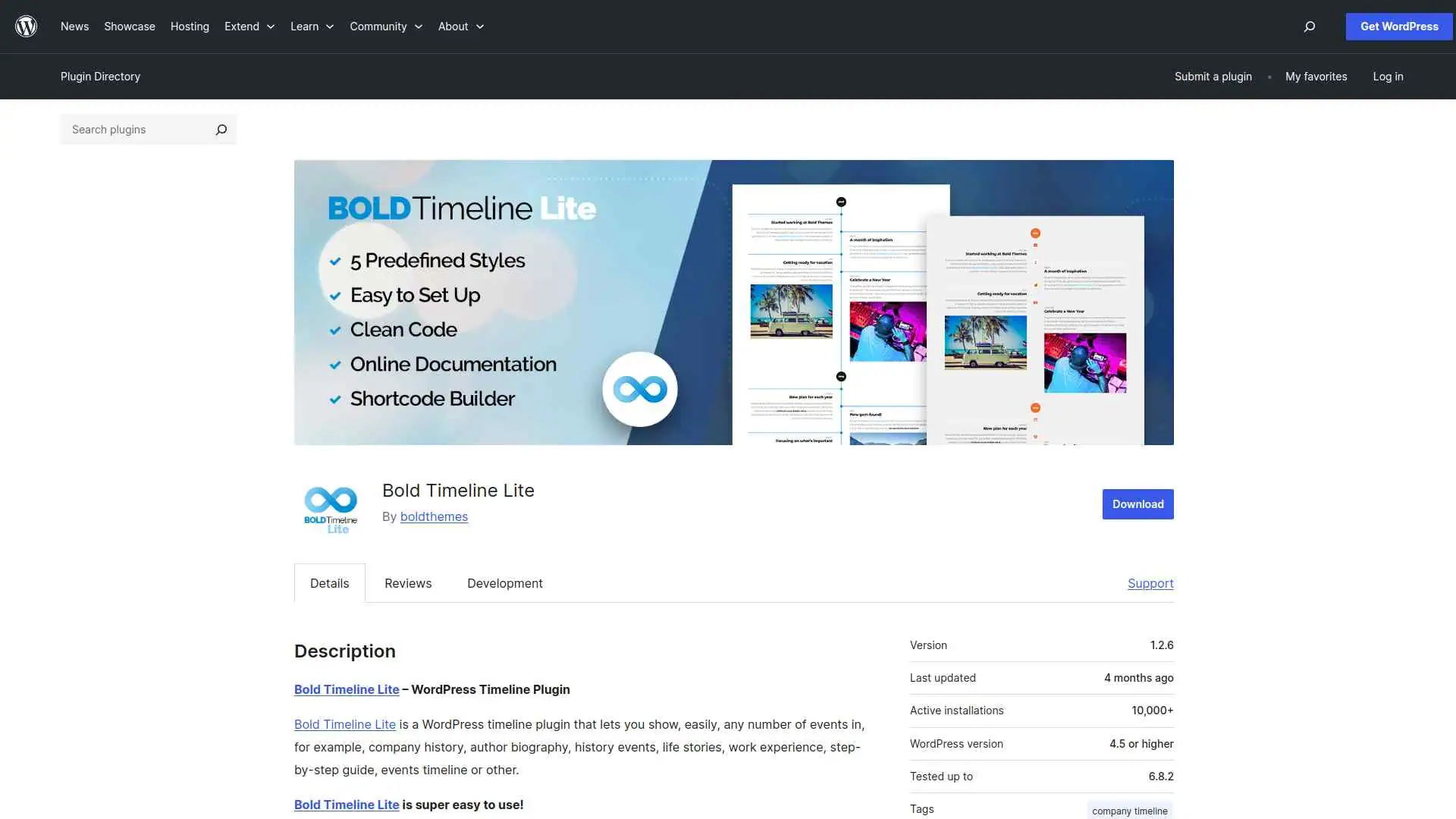 Bold Timeline Lite image