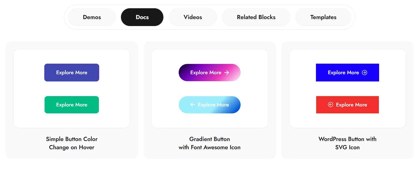 Button by Nexter Demo