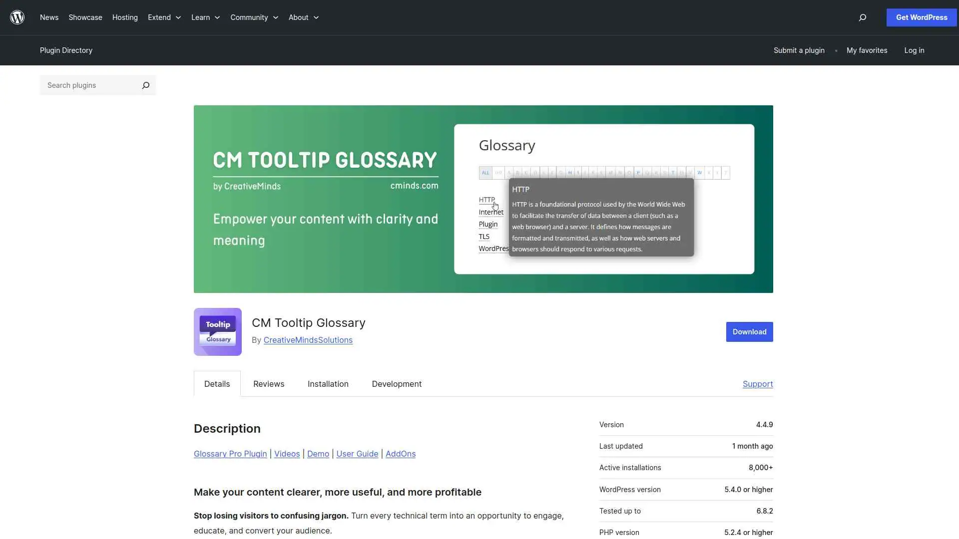 5 Best Tooltip Plugins for WordPress Compared 8 CM Tooltip Glossary