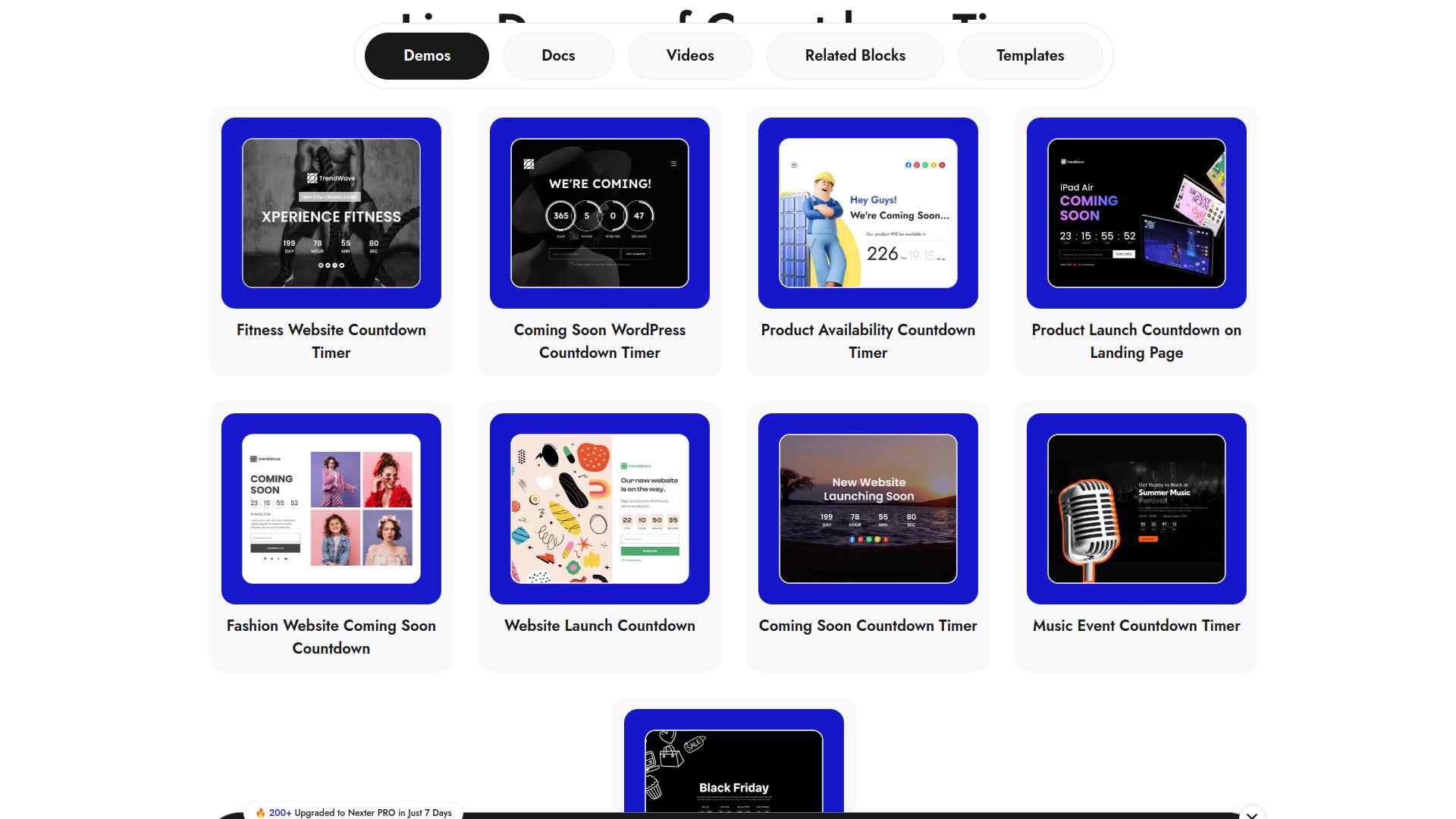 Countdown Timer by Nexter Demo
