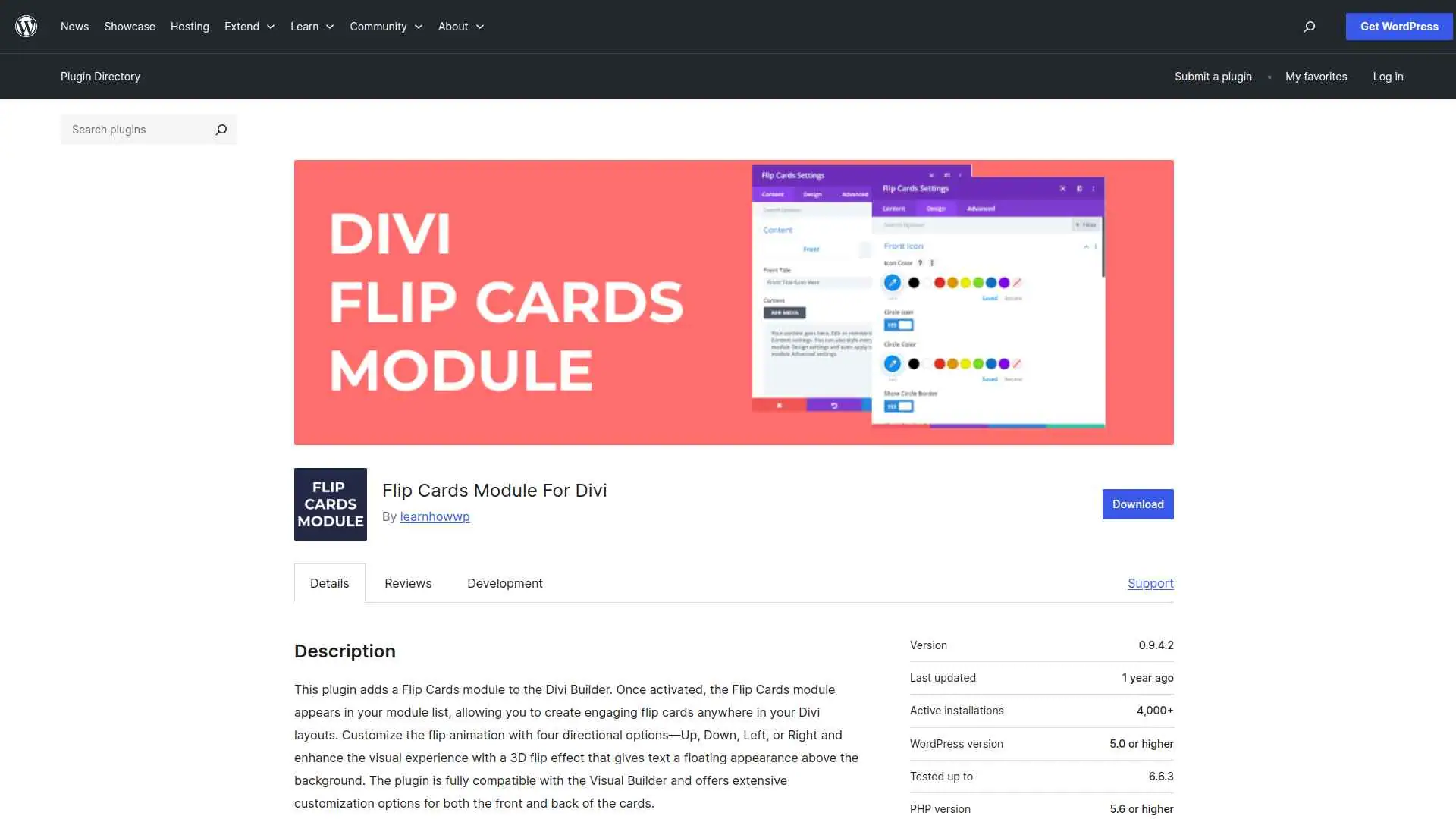 Flip Cards Module For Divi image