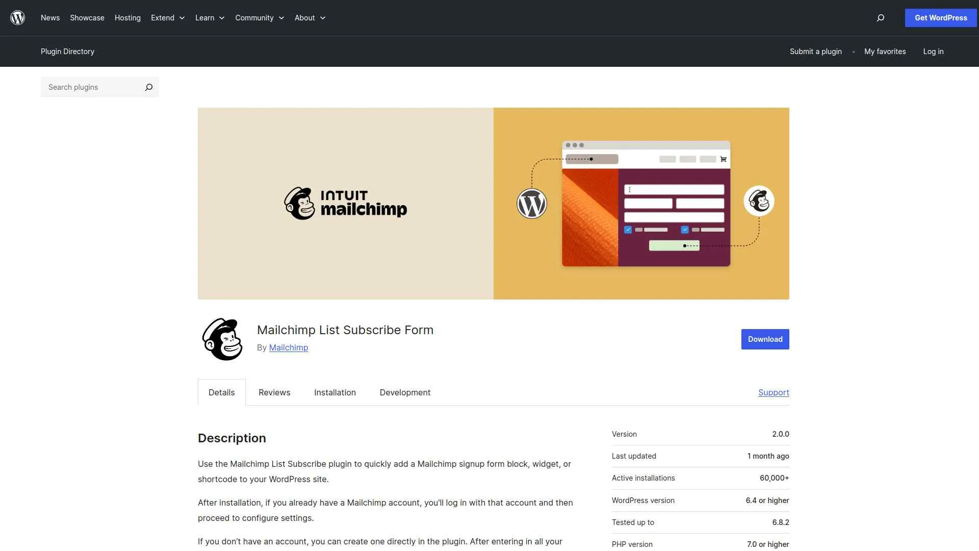 Mailchimp List Subscribe Form image