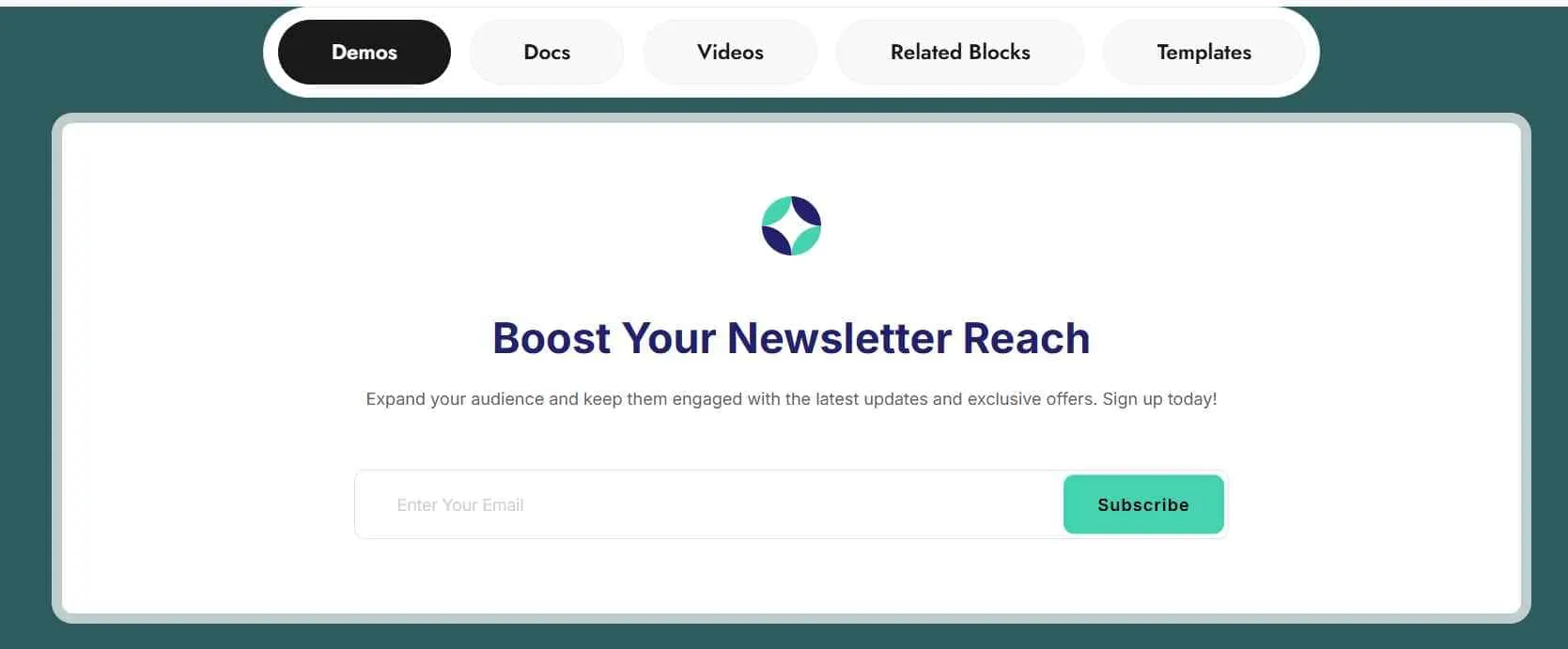 Mailchimp by Nexter Demo