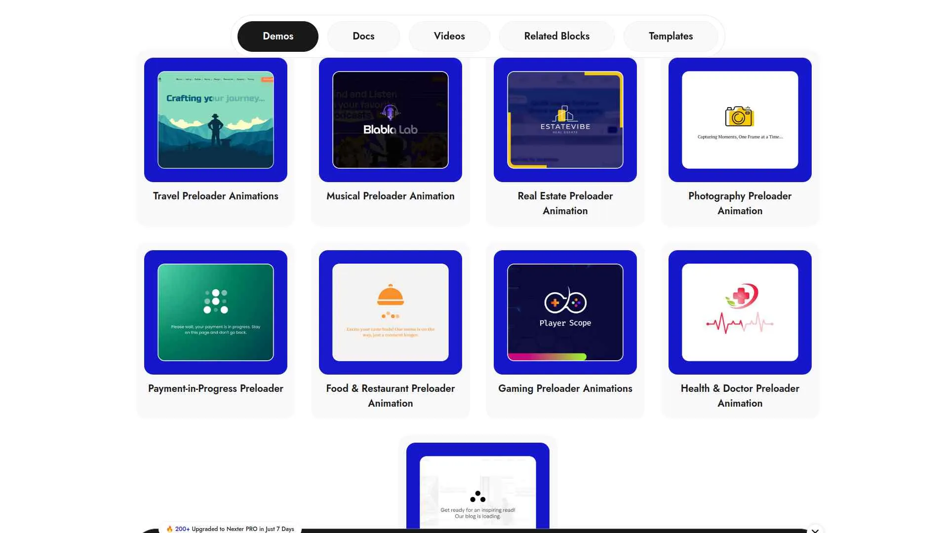 Preloader by Nexter Demo
