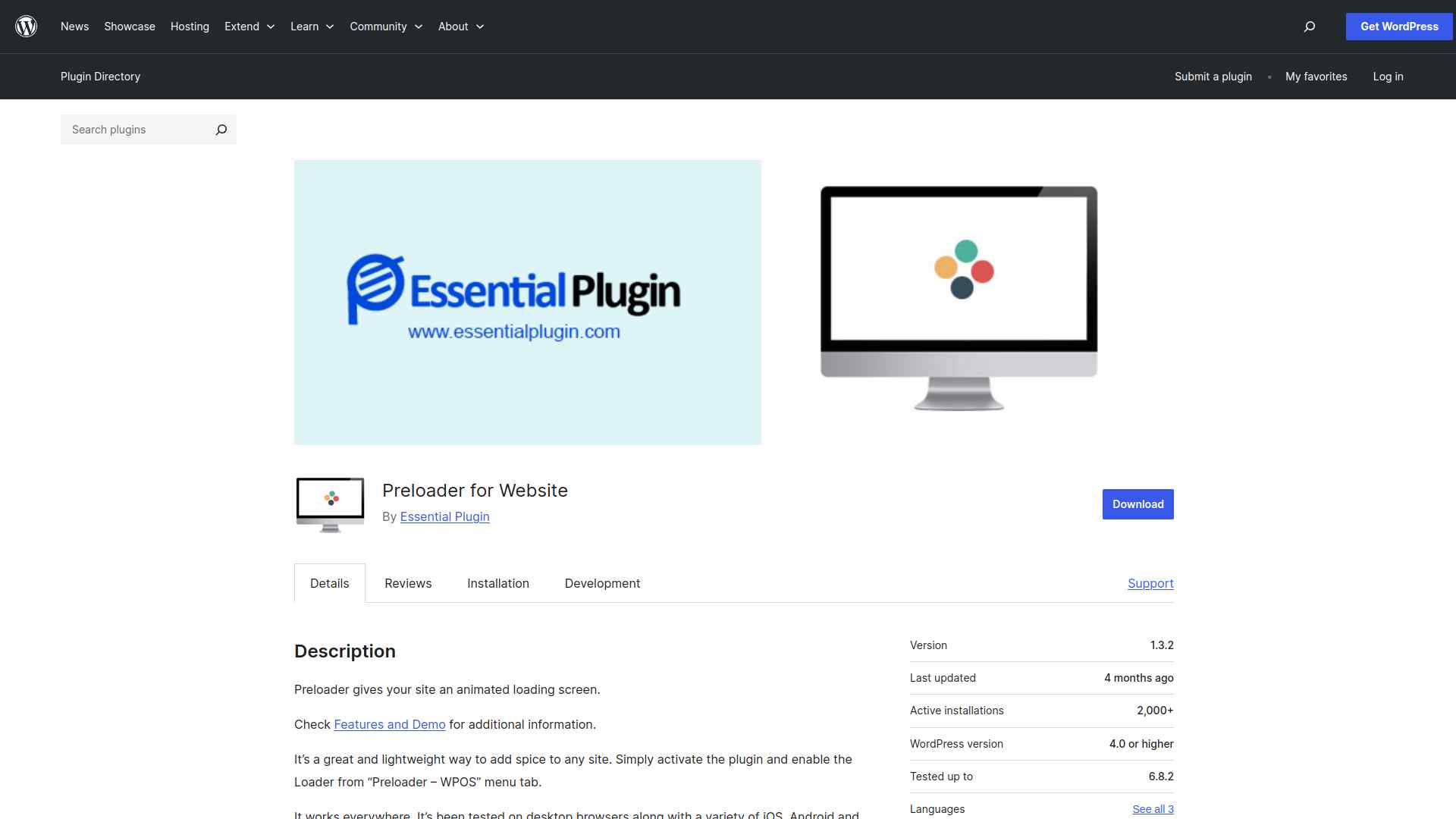Preloader for Website image