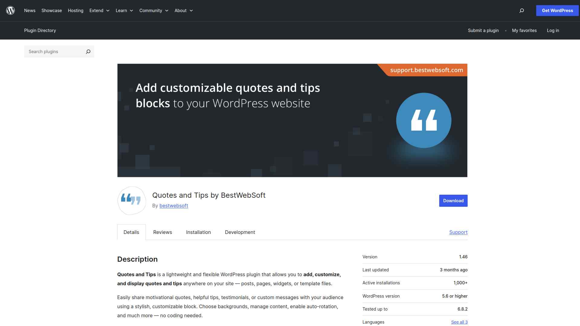 Quotes and Tips by BestWebSoft image