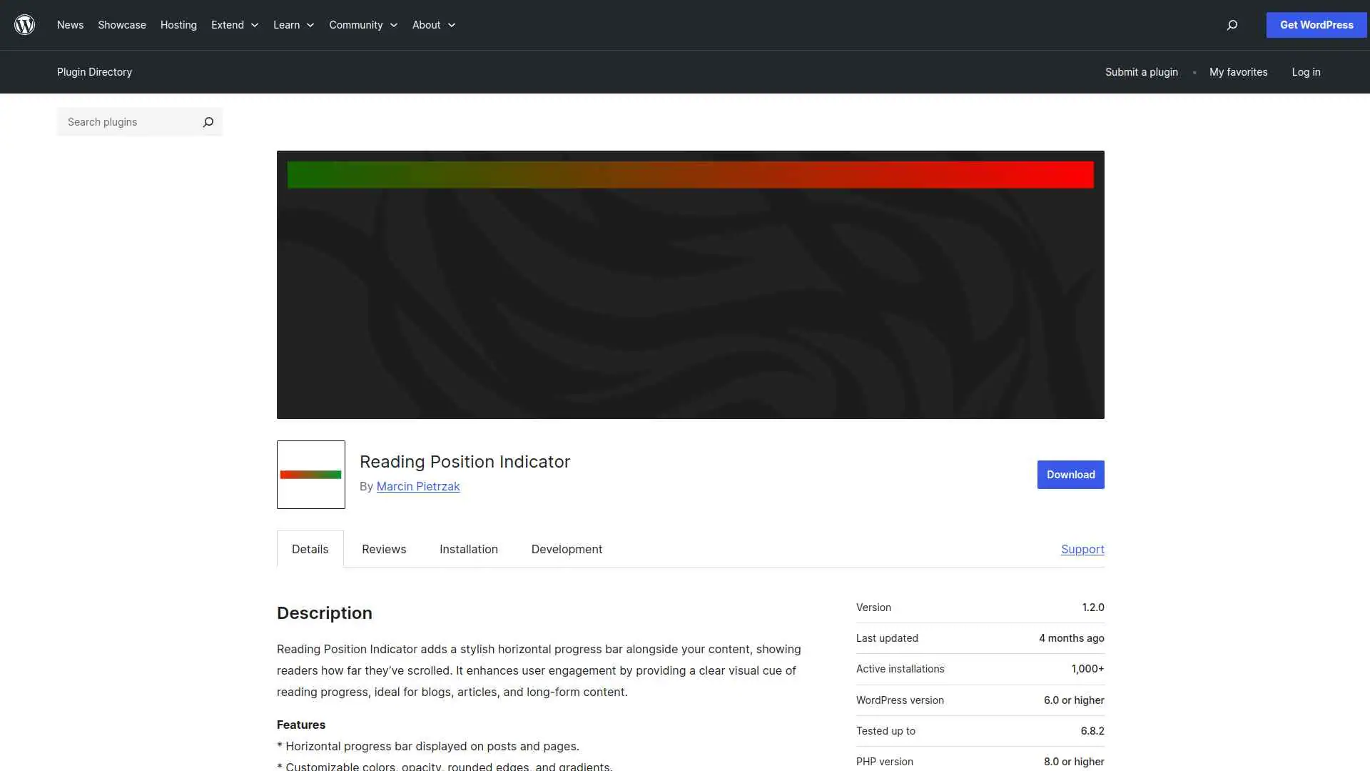Reading Position Indicator image