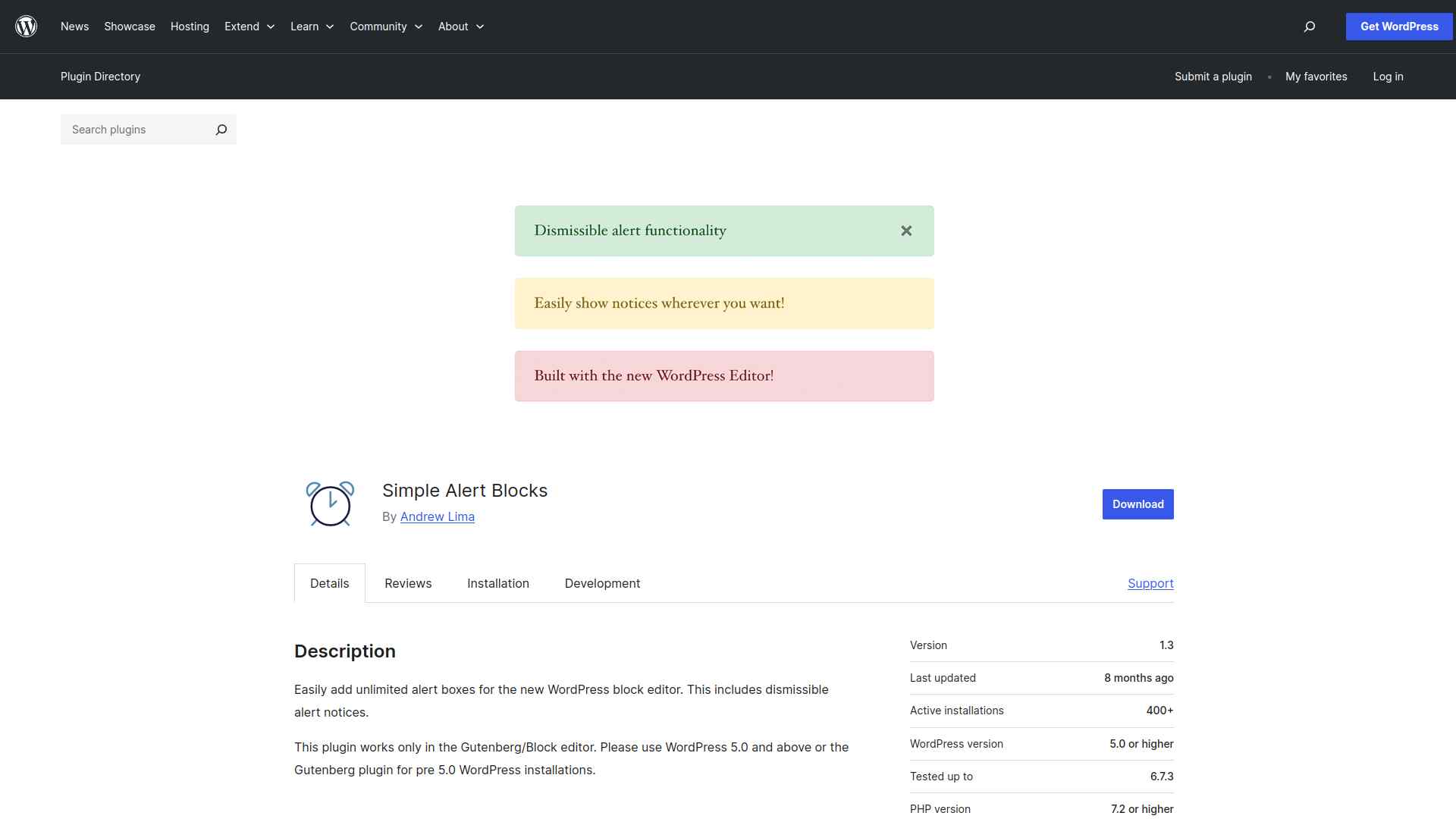 Simple Alert Blocks image