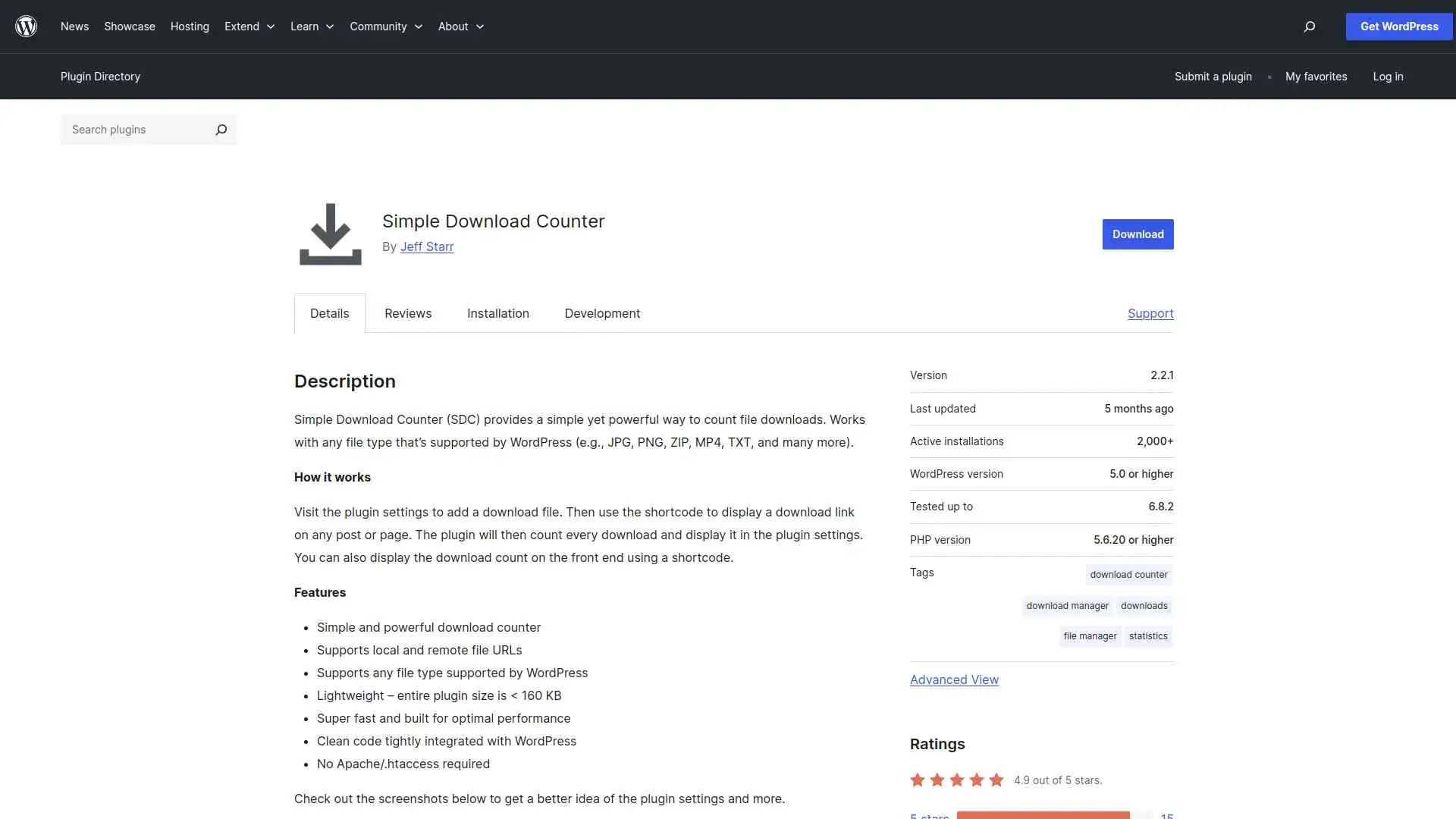 Simple Download Counter image