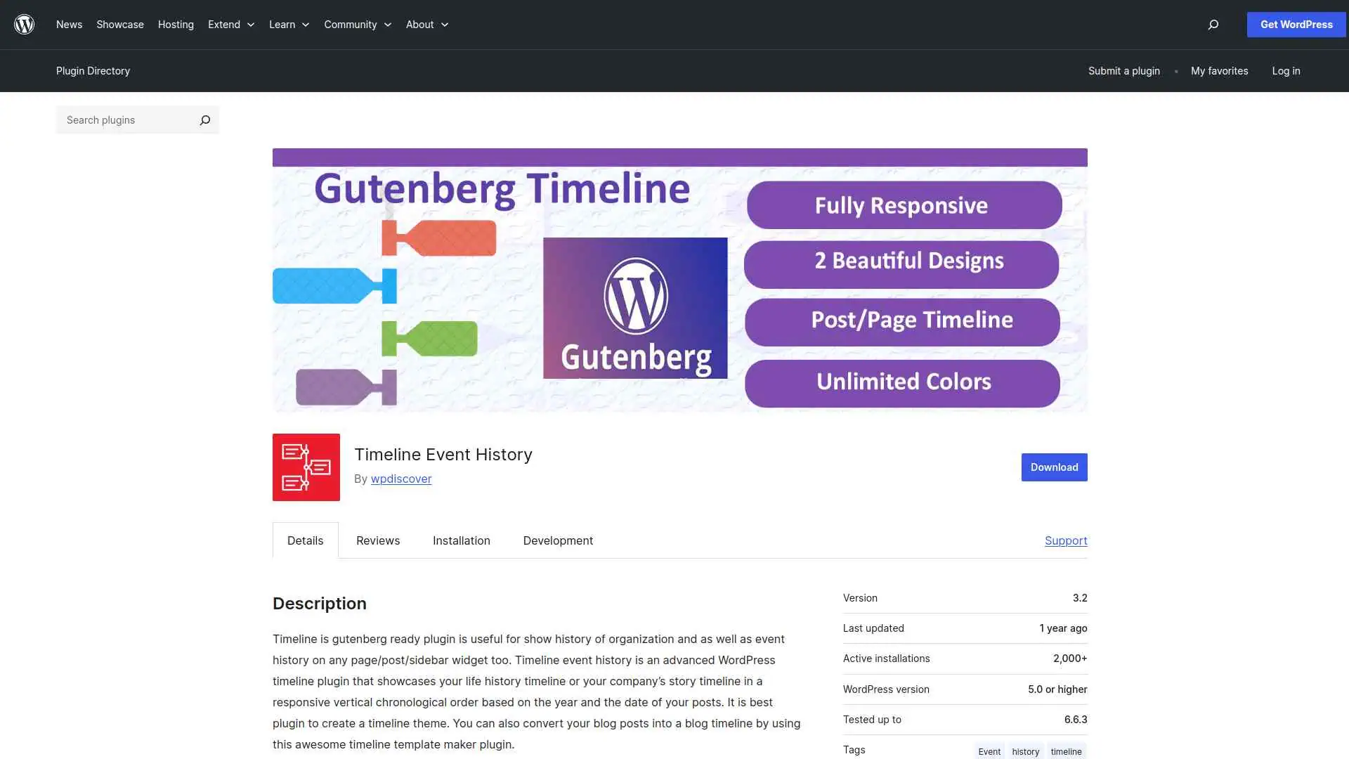 Timeline Event History image