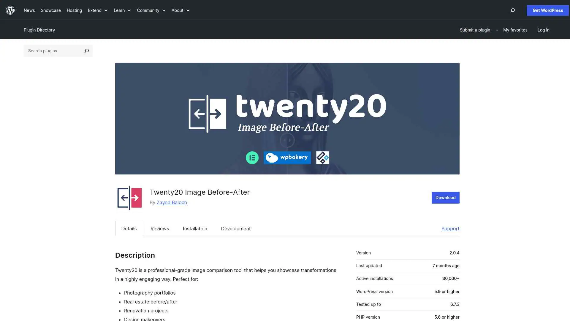 5 Best Before After Plugins for WordPress Compared 10 Twenty20 Image Before After image