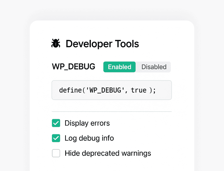 WP Debug Mode