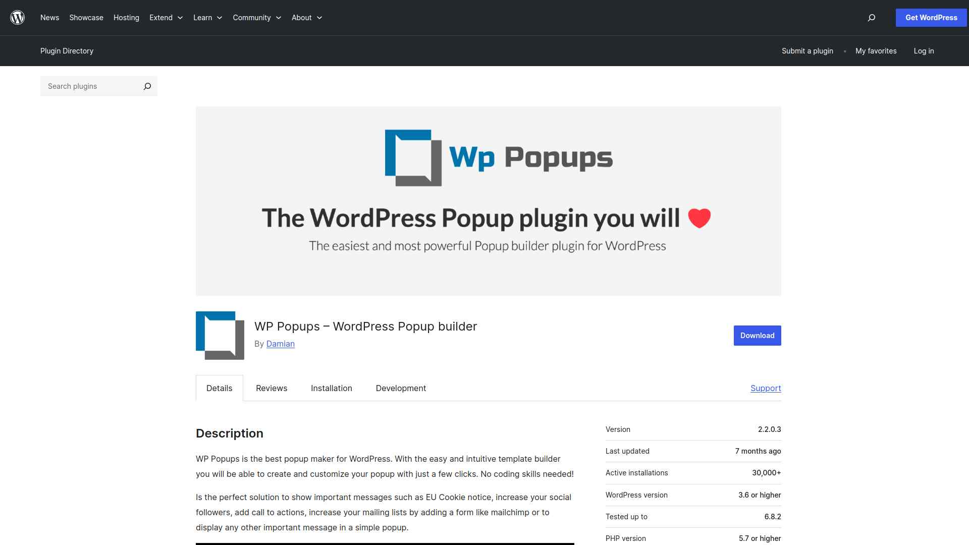 WP Popups image