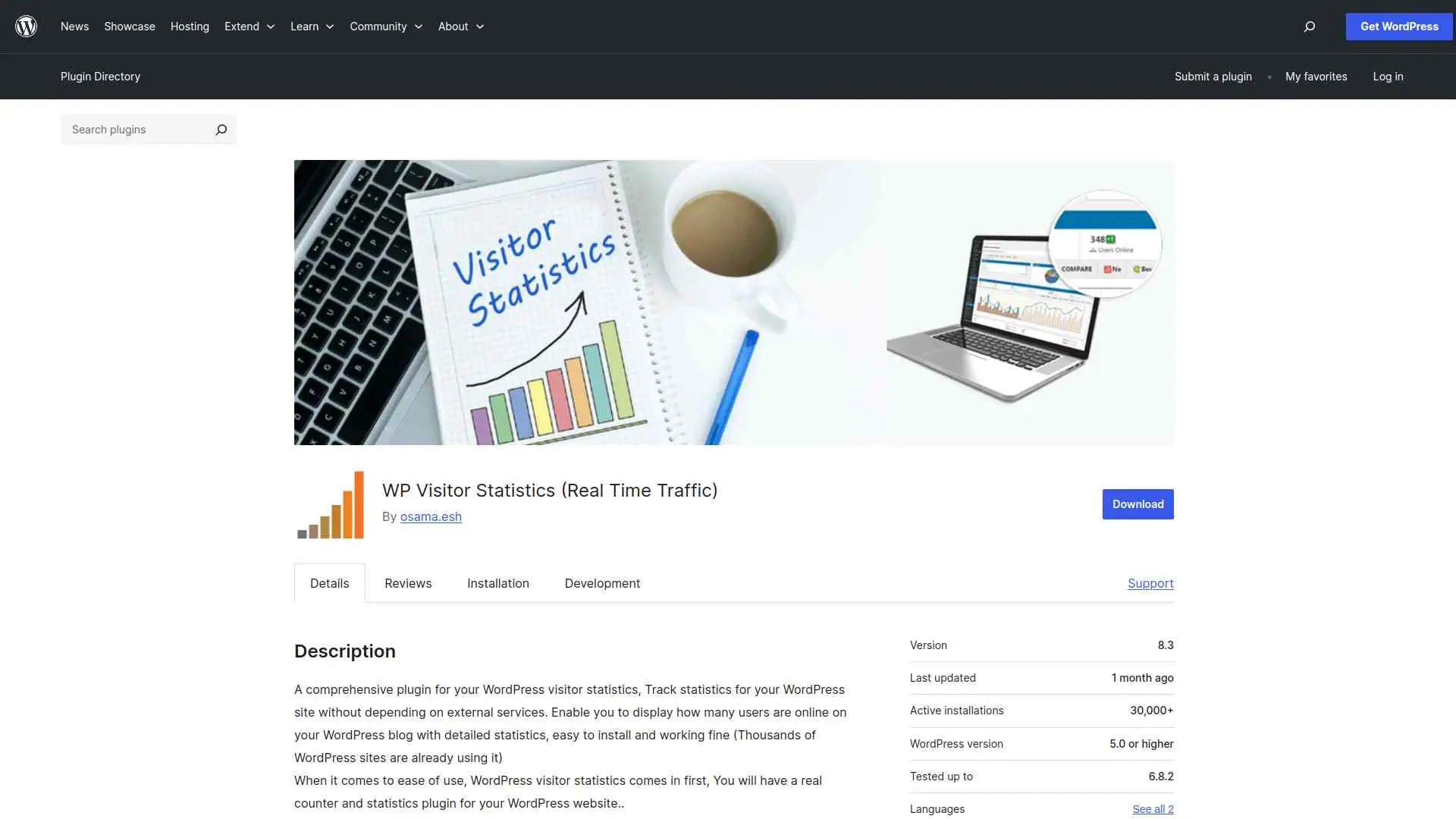WP Visitor Statistics image