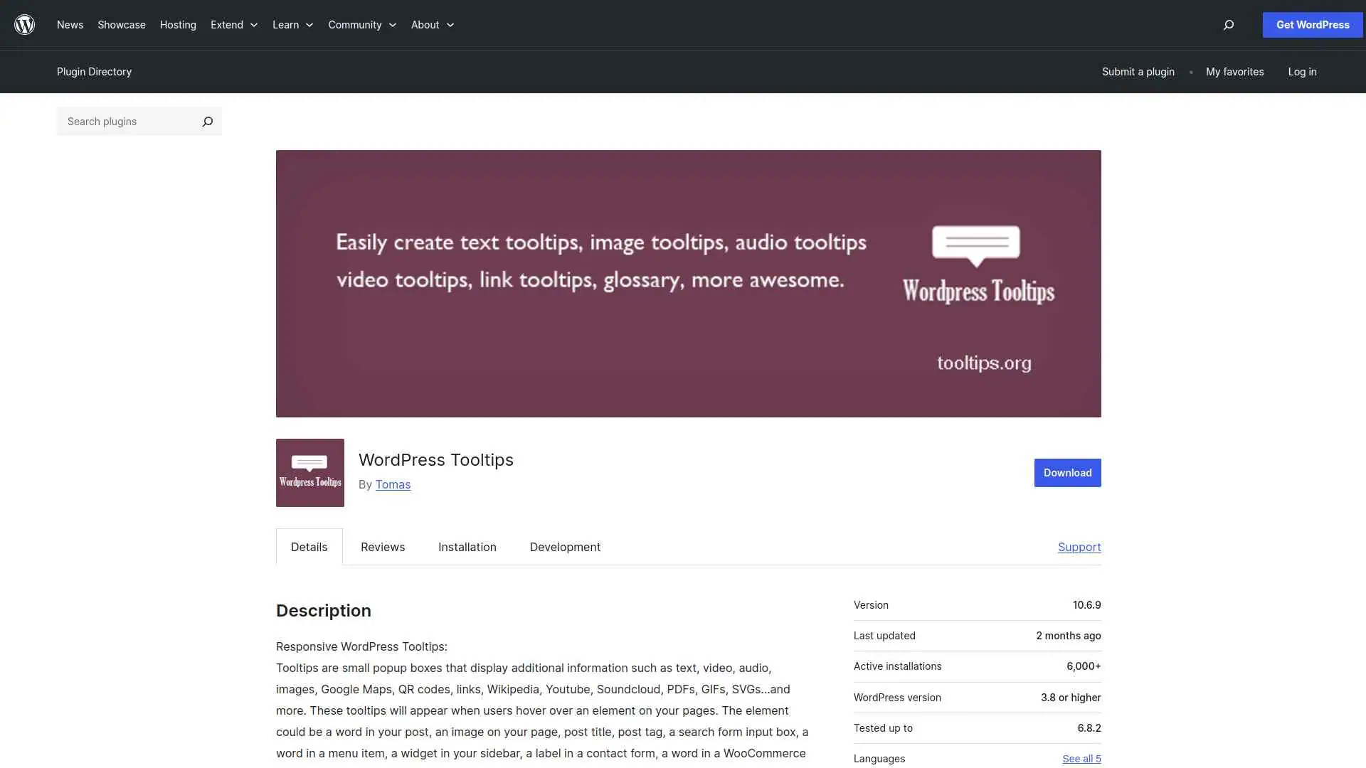 5 Best Tooltip Plugins for WordPress Compared 7 WordPress Tooltips image