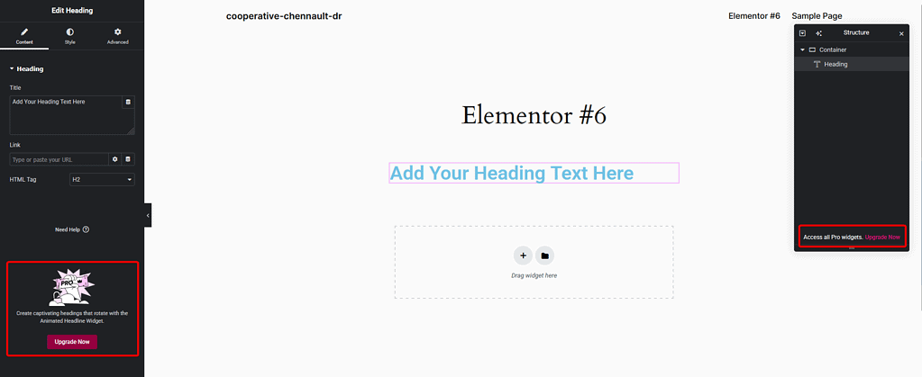 elementor pro upgrade link