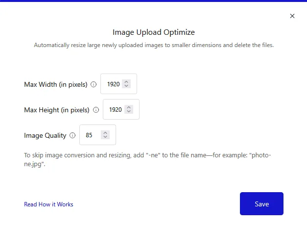 image upload optimize popup pro new