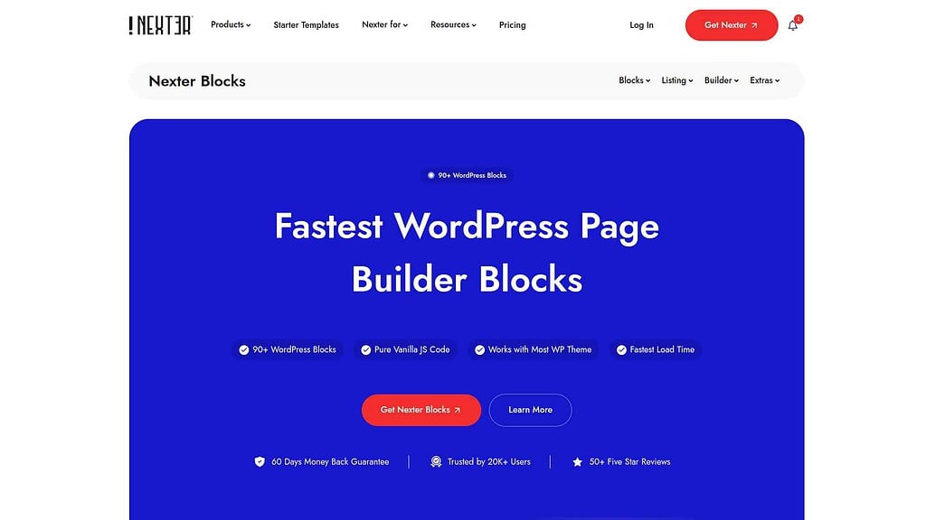 Nexter Blocks Landing Image