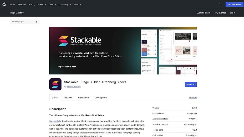 Stackable Landing Image