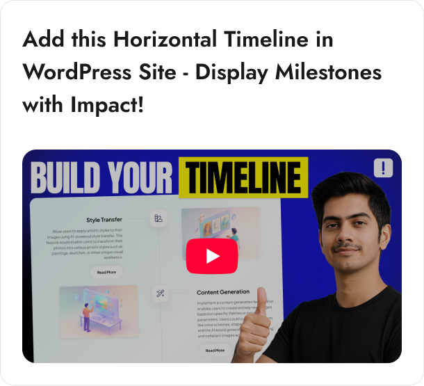 build your timeline