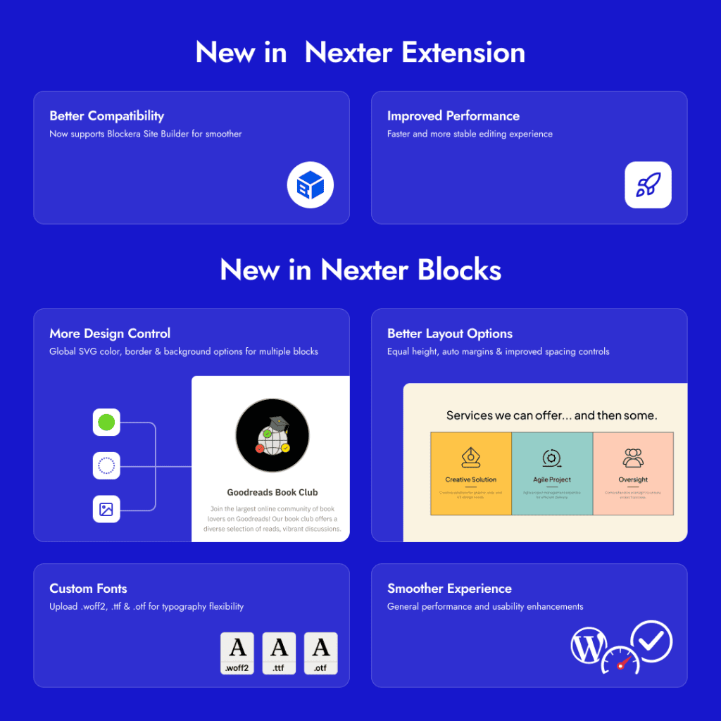 new in nexter blocks