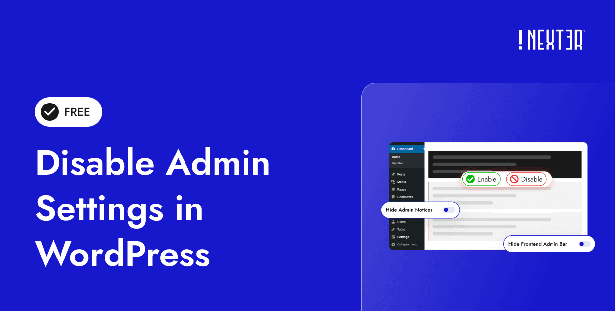 Disable Admin Settings in WordPress