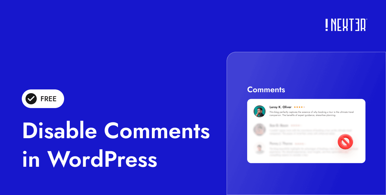 Disable Comments in WordPress Disable Comments in WordPress