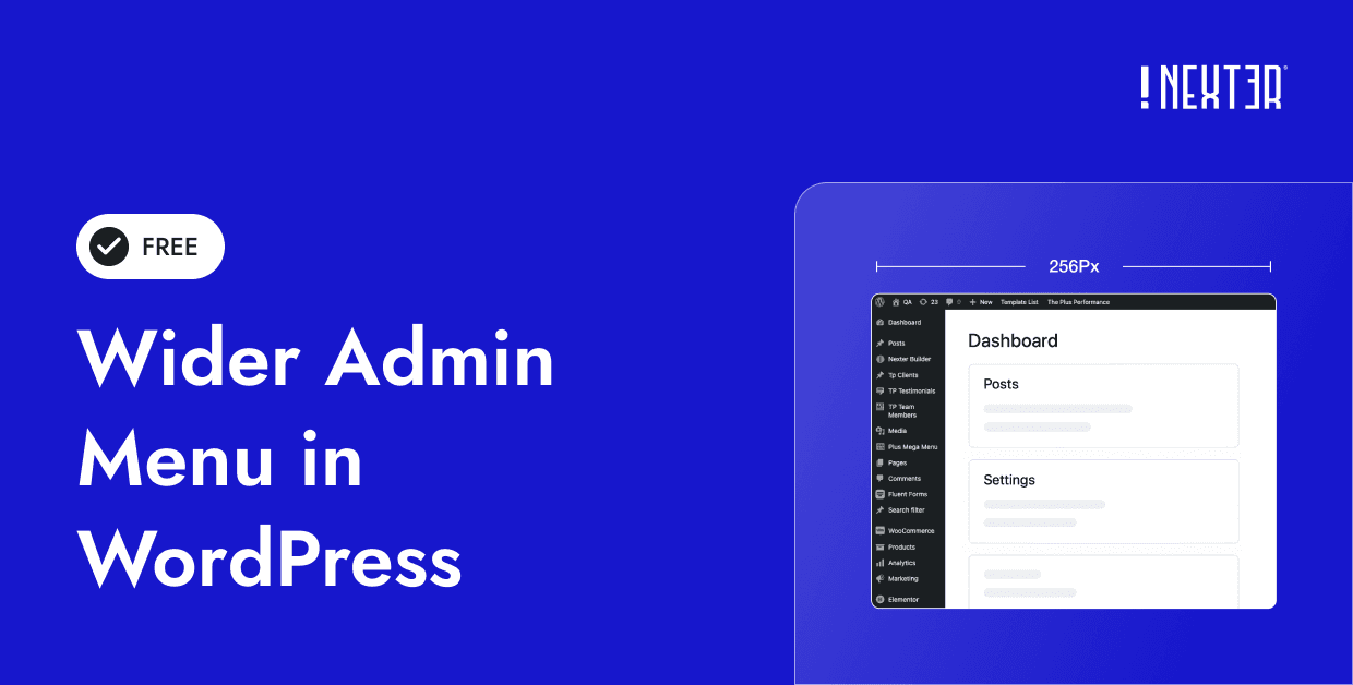 Wider Admin Menu in WordPress