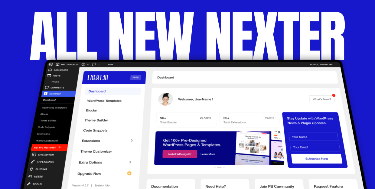 New Nexter Update: Unified Dashboard, Grid View Theme Builder & a Lot More!