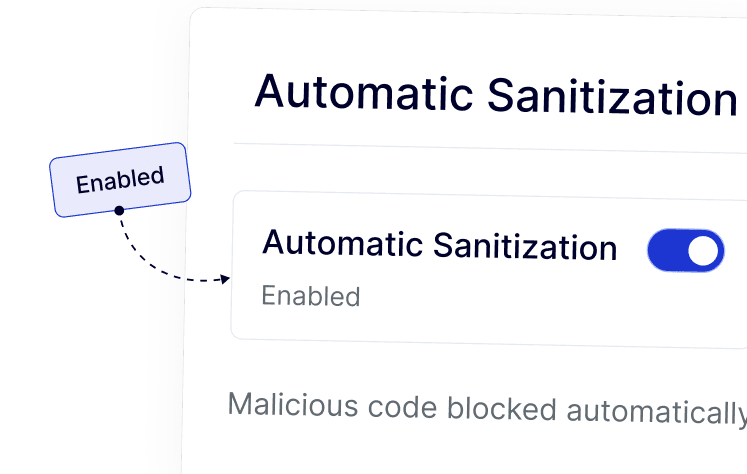 automatic sanitization