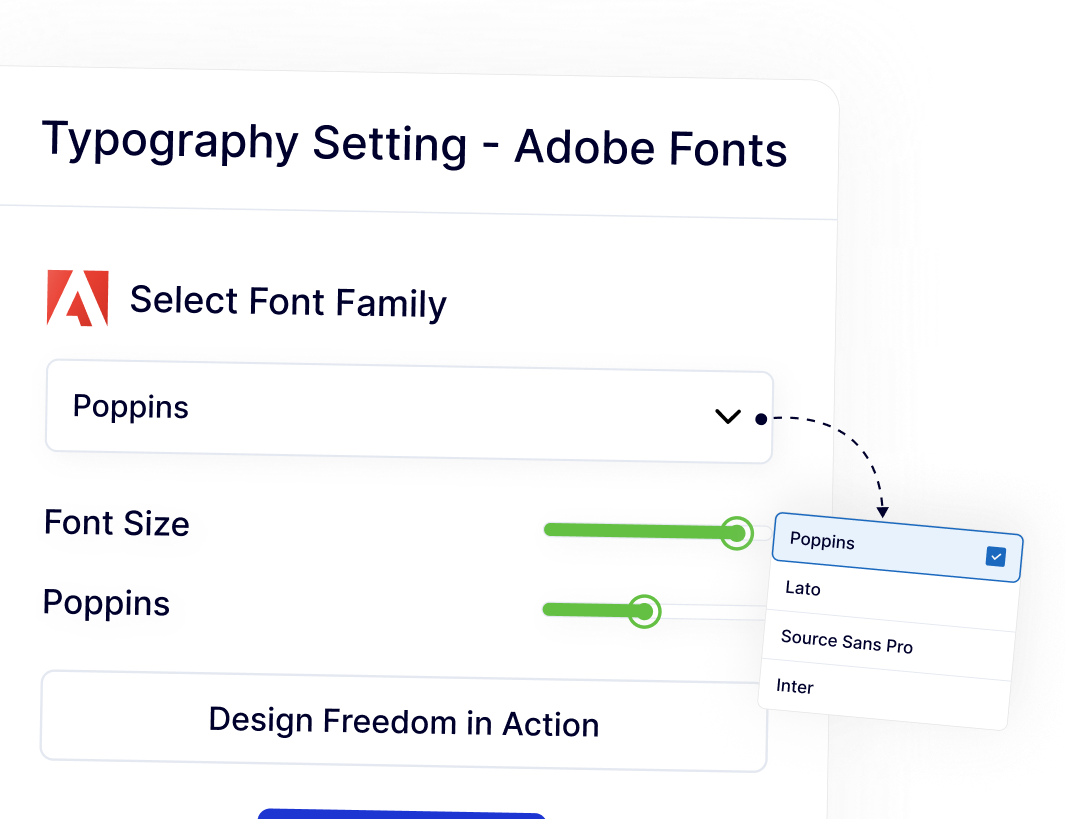 Adobe Fonts Integration for WordPress 5 design freedom