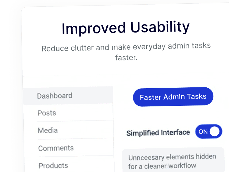 improved usability