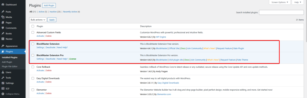 nexter extension white label updated new
