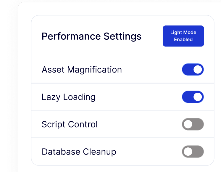 performance setting