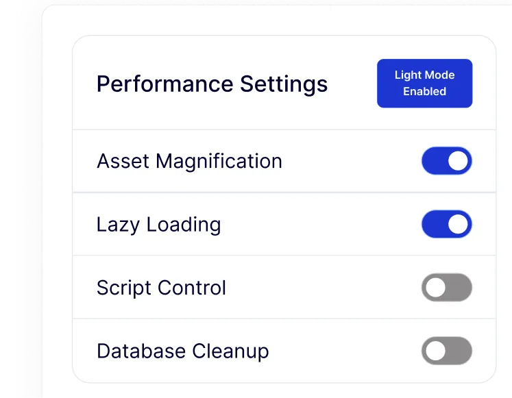 performance setting