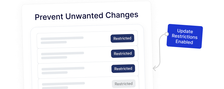 prevent unwanted changes