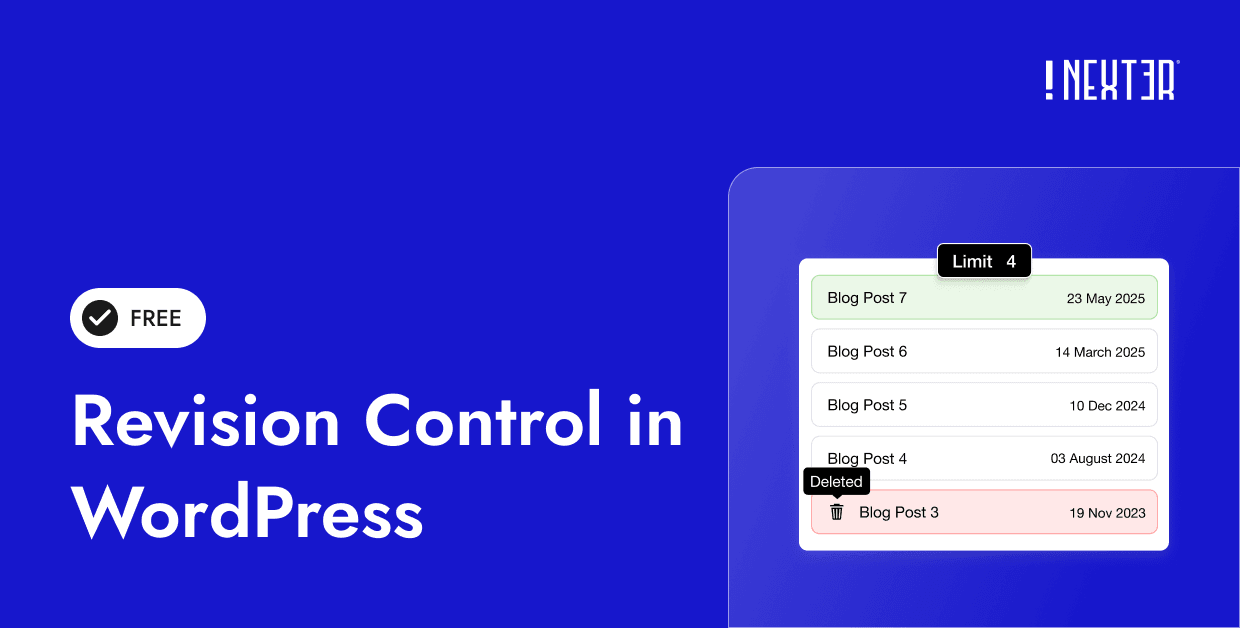 Revision Control in WordPress Posts, Pages & CPTs Revision Control in WordPress Posts, Pages & CPTs
