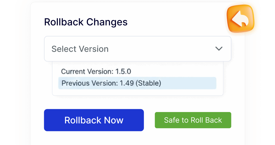 rollback change