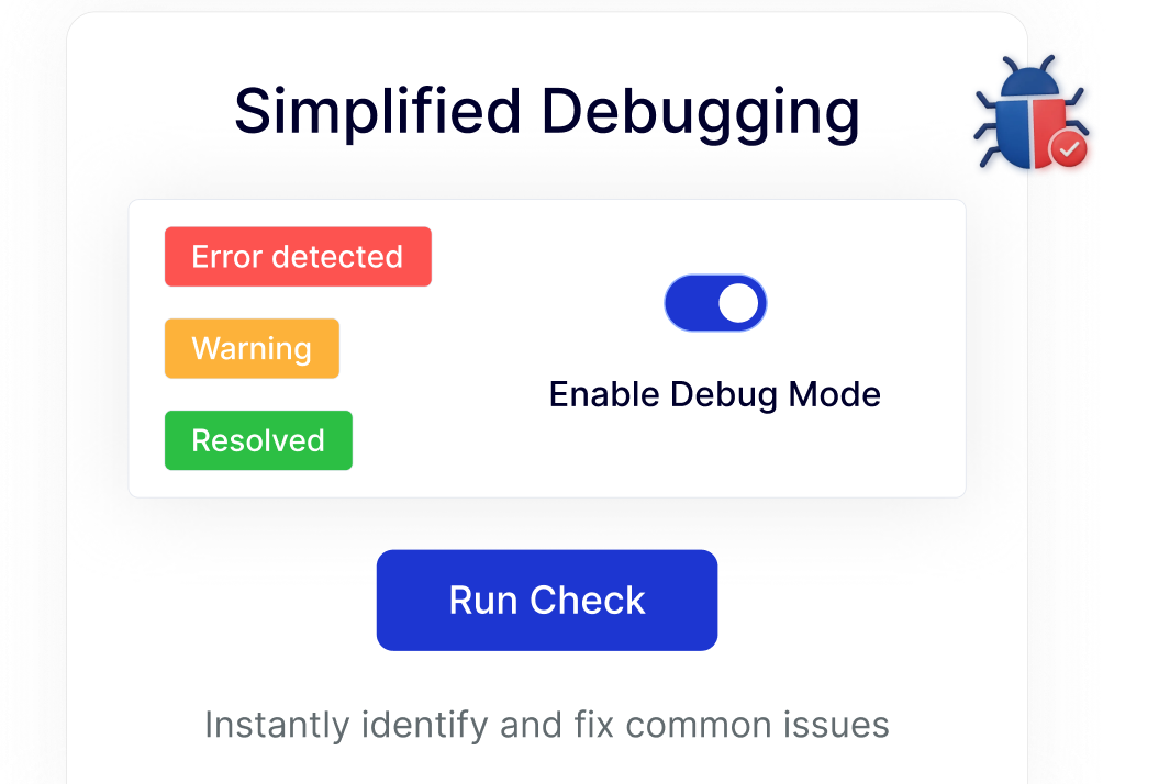 simplified debugging