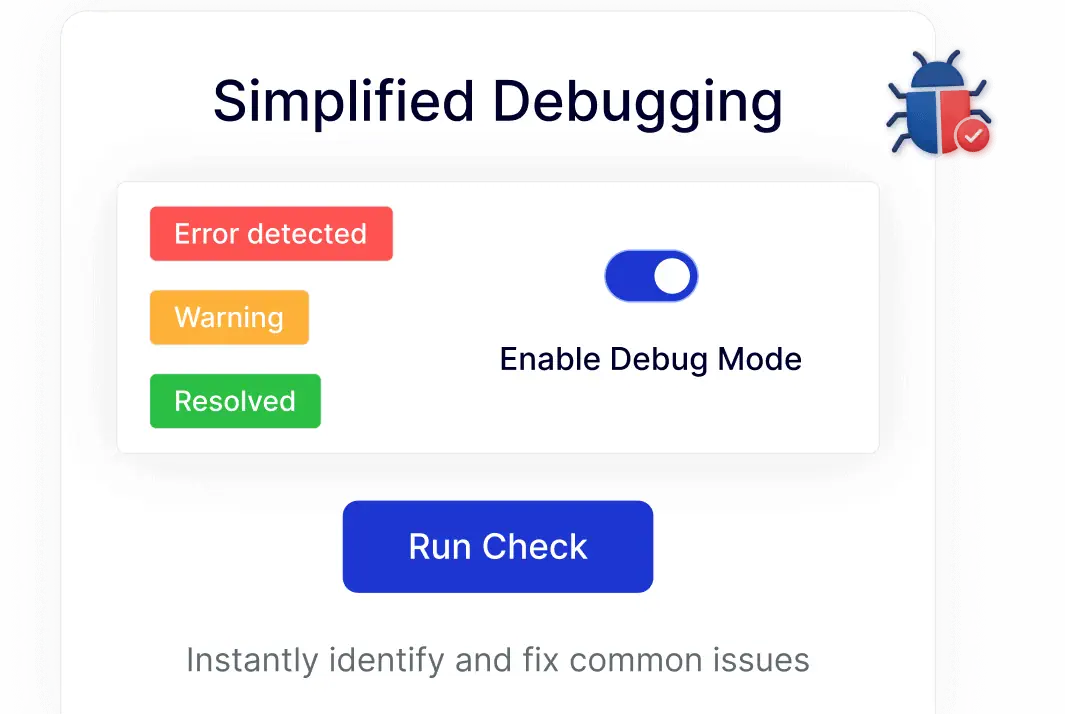 simplified debugging