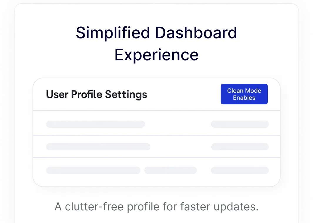 User Profile Clean In WordPress 1 user profile clean