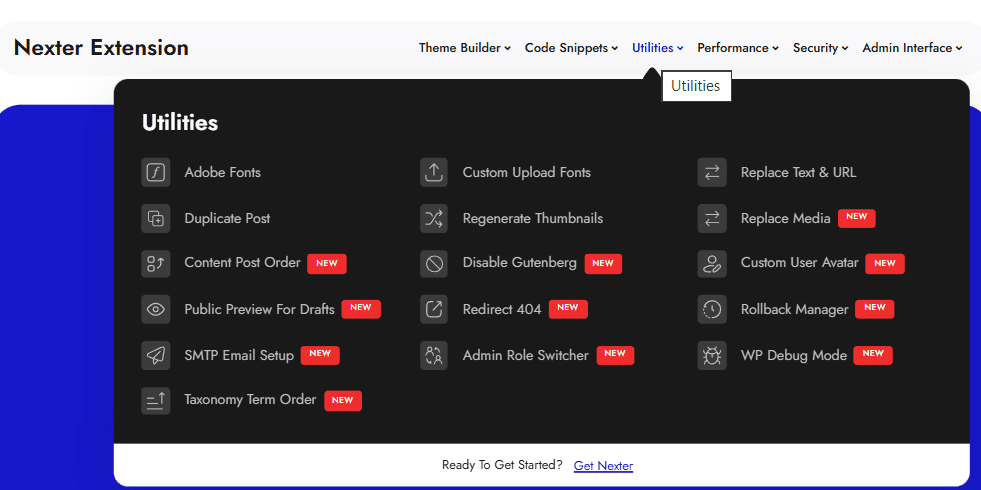 Navigation Mega Menu