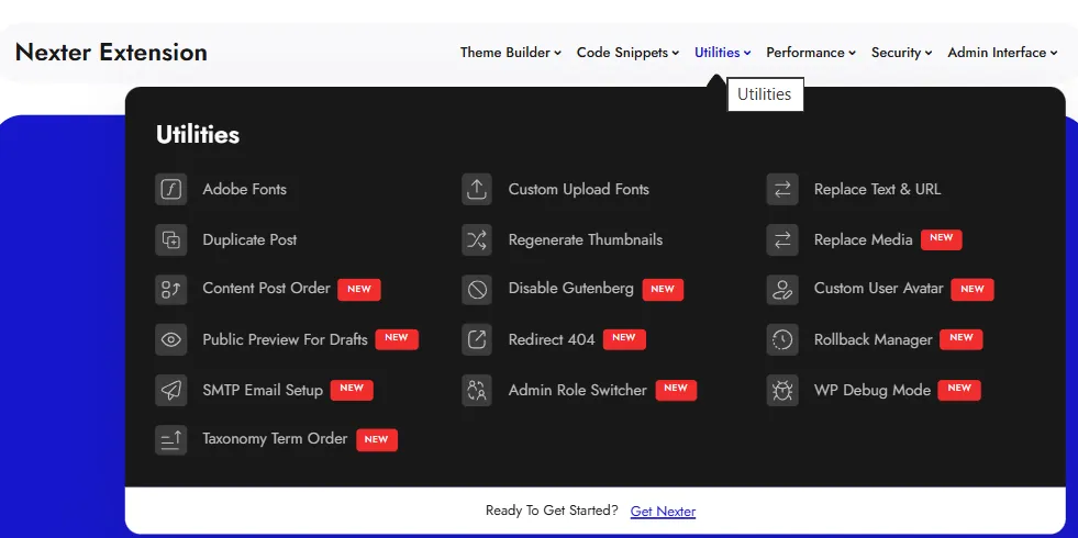 2025 With Nexter: How We Simplified WordPress Website Building 9 Navigation Mega Menu