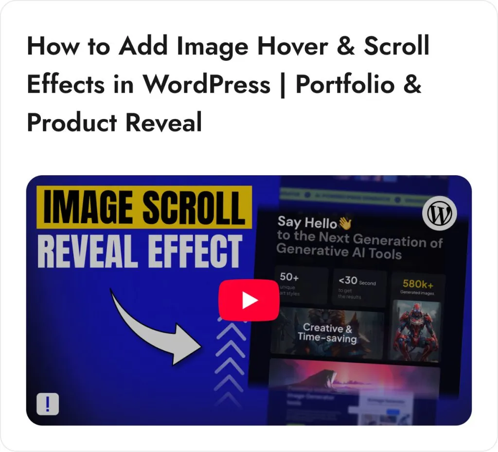 image scroll reveal effect
