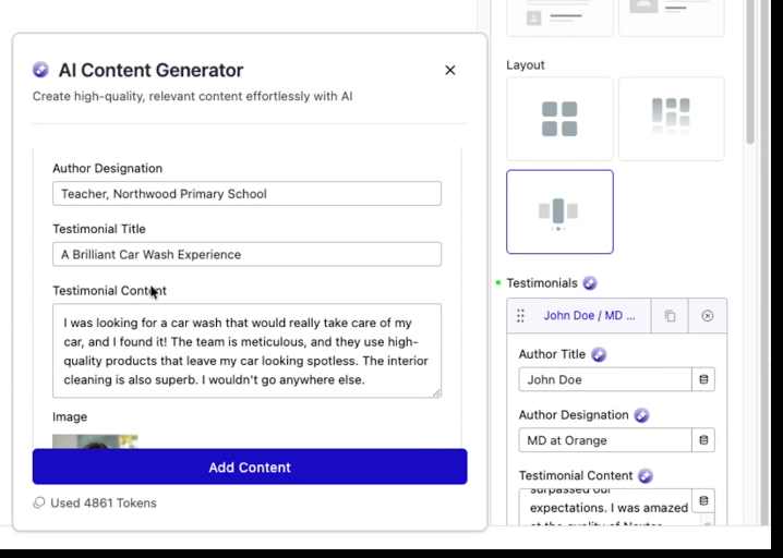 Introducing AI in Nexter Blocks, New Code Snippets & More 10 ai content generator 1.2